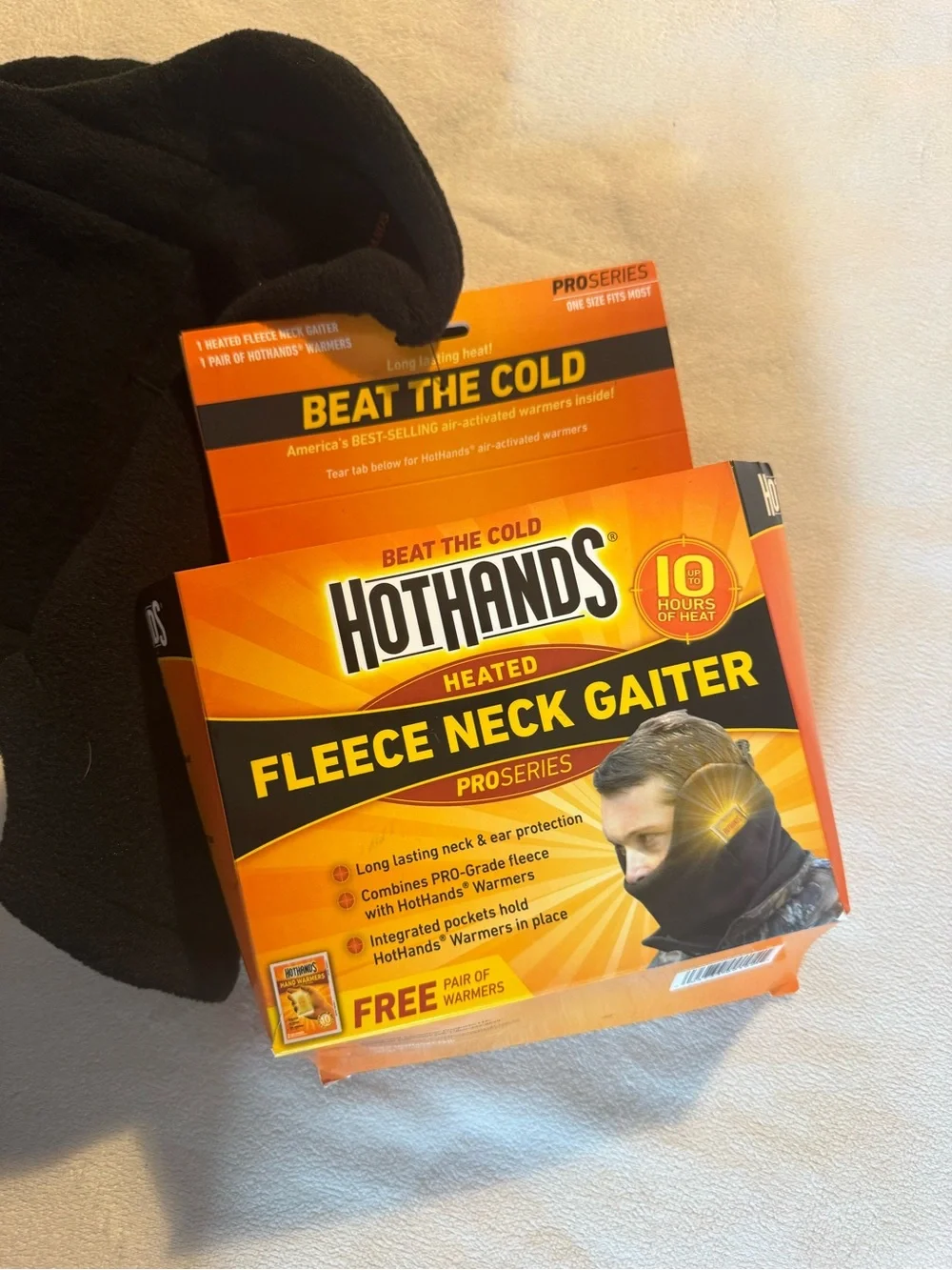 Black Fleece Neck Gaiter – Men’s Thermal Coverage